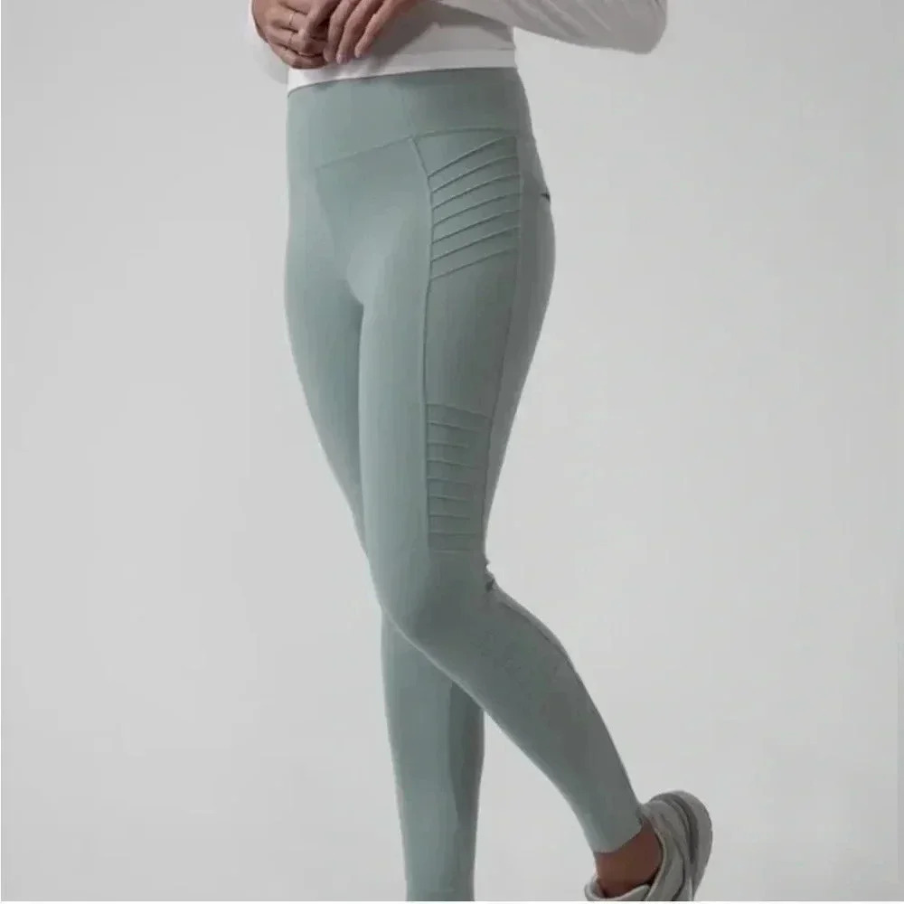 ATHLETA DELANCEY MOTO TIGHT LEGGINGS SIZE MP